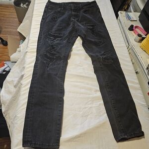Aeropostale 28/32 Size Used  Distressed Black Jeans